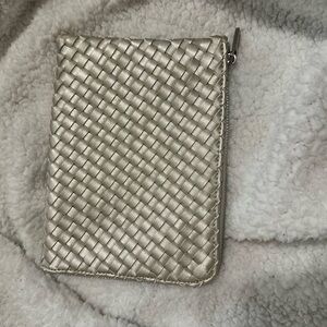Deux Lux Woven Metallic clutch